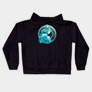 Water Nymph, Aquarius Zodiac Sign Kids Hoodie